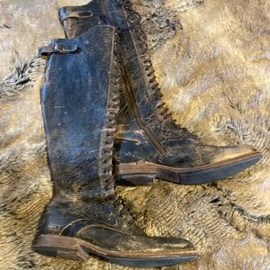 Bed Stu Cobbler Series “Della” lace up boots.